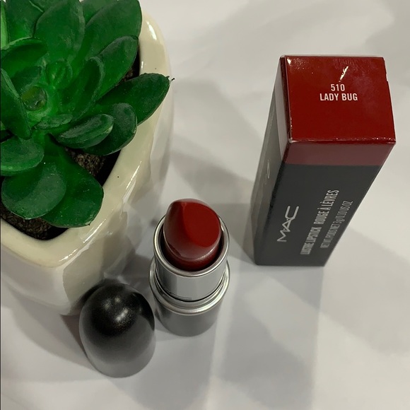 5/$30! MIX & MATCH! MAC Lustre Lipstick in LADY BUG 510! FULL SIZE NWT - Picture 7 of 8